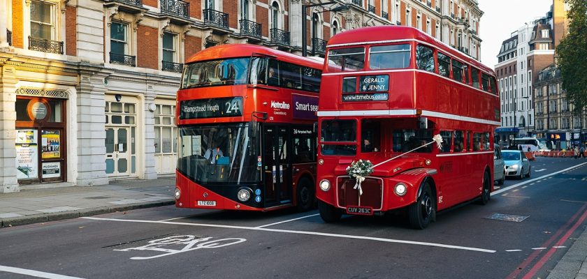 The first appearance of double-decker in London